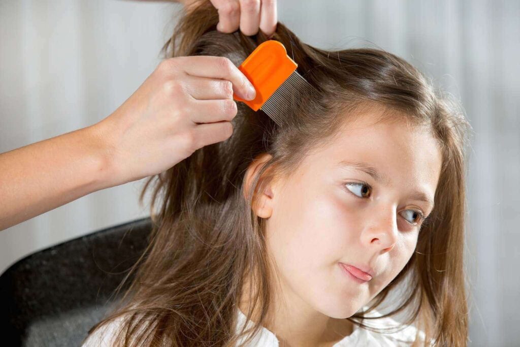 child head lice check